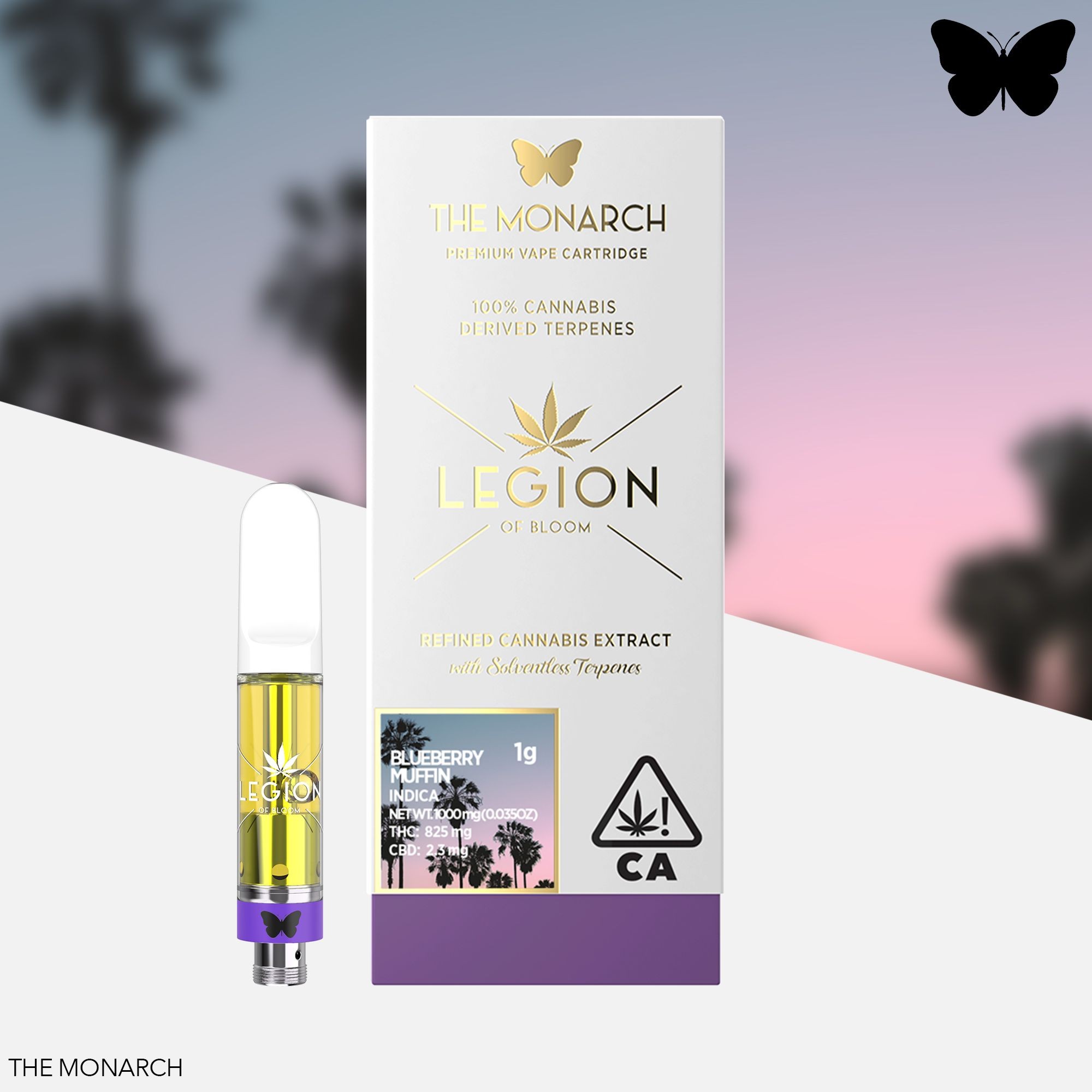 Legion of Bloom Monarch Blueberry Muffin 1 Gram Cartridge Leafly